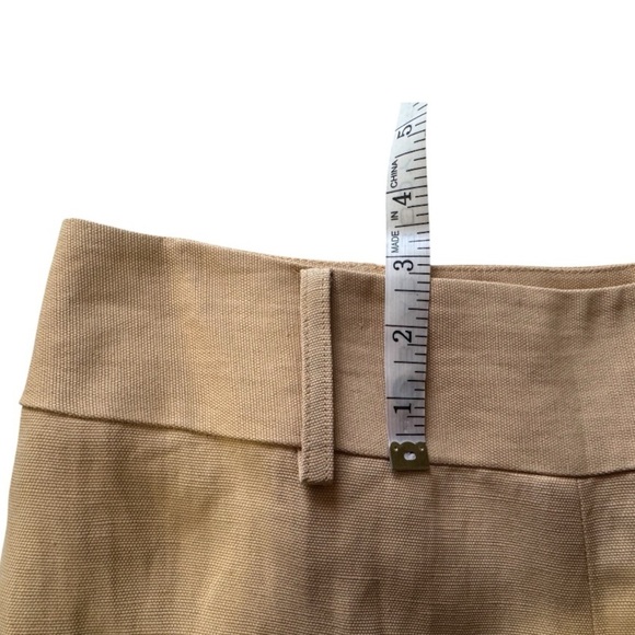 Vintage ANNE KLEIN linen pants high rise wide leg ankle trouser women’s 4 - Picture 5 of 9